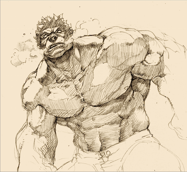 Халк Marvel Comics Sketch