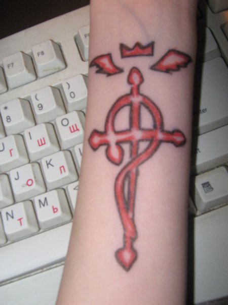 Тату ручкой на руке