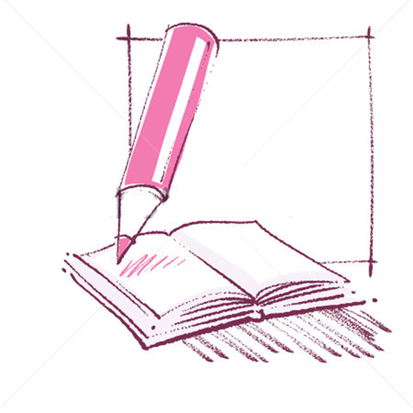 Ручки книги нарисованные