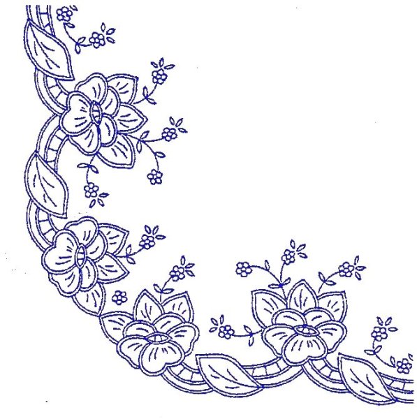 Вышивка Ришелье схемы рисунки салфетки