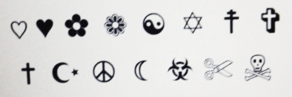 Кинжал трафарет