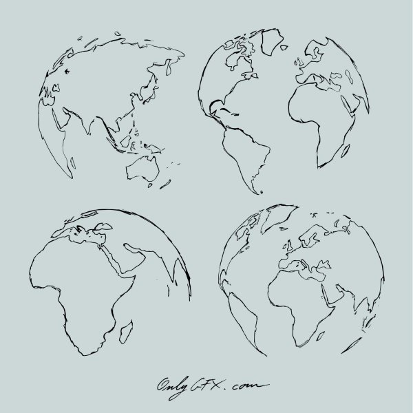 Картинки земли для срисовки