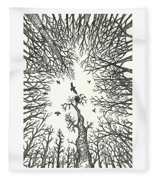 Лес гравюра