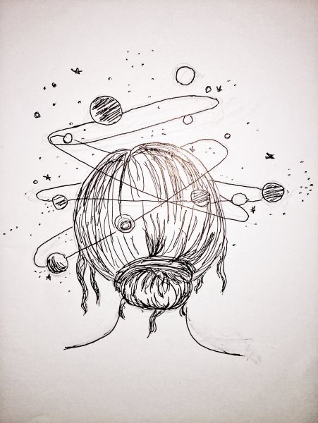 Рисунки космоса для срисовки