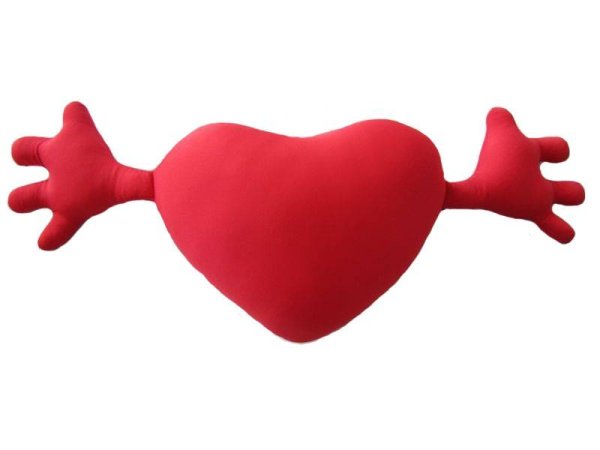 Подушка сердечко с ручками