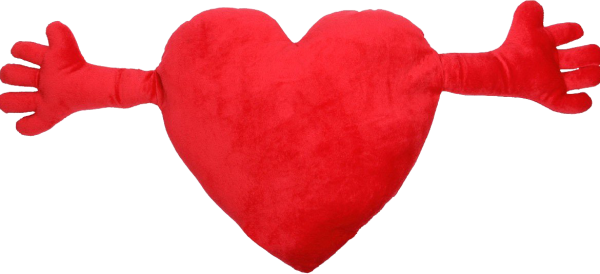 Плюшевое сердце с руками