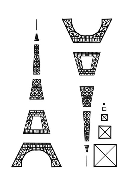 Эйфелева башня 3д ручкой
