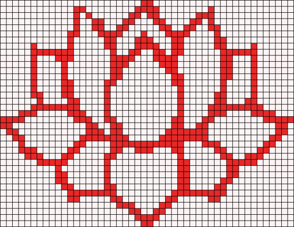 Орнамент по пикселям