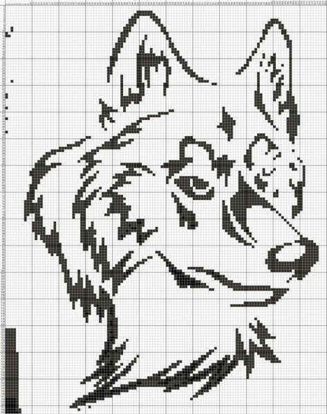 Монохромная вышивка животные