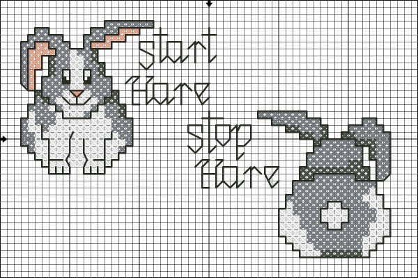 Вышивка крестом заяц схемы