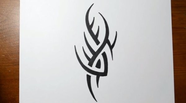 Крутые тату маркером