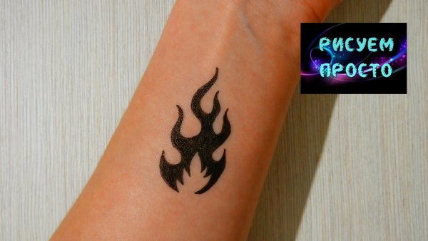Татуировки ручкой