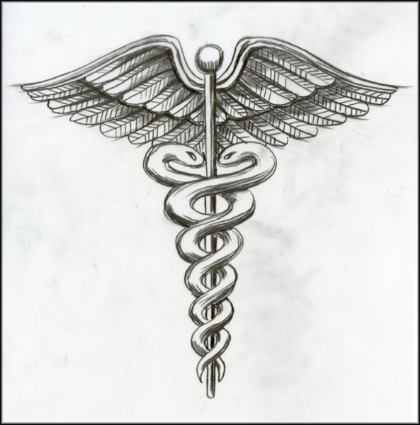 Посох Гермеса и Асклепия