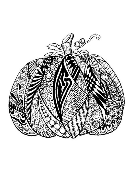 Зентангл тыква