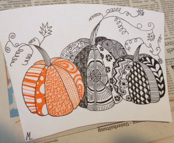 Стилизация тыквы