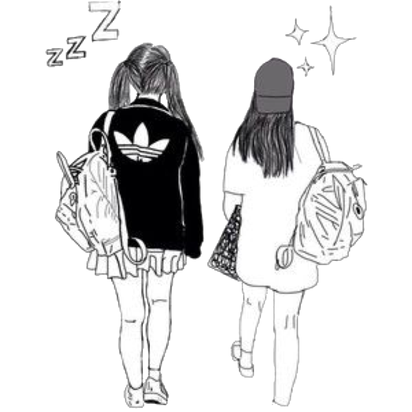 Раскраска подруги