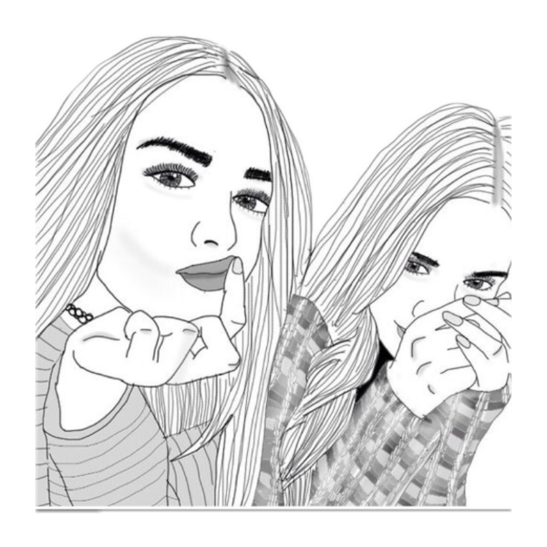 Красивые рисунки для подруги легкие