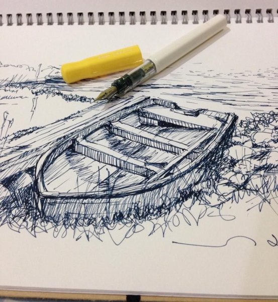Зарисовки ручкой