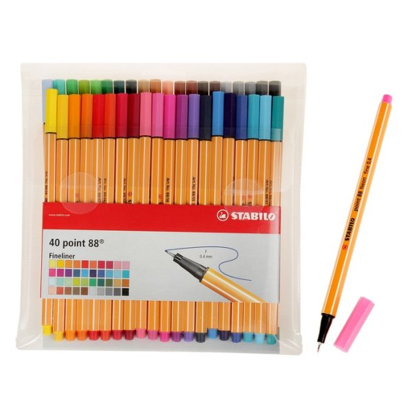 Ручка капиллярная Stabilo point