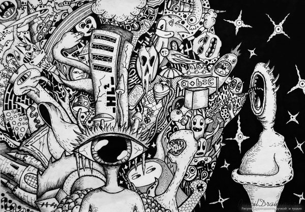 Рисунки болеющих шизофренией