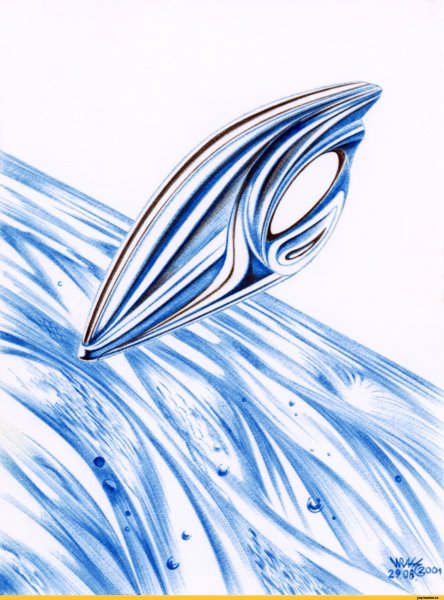 Фантастические рисунки шариковой ручкой