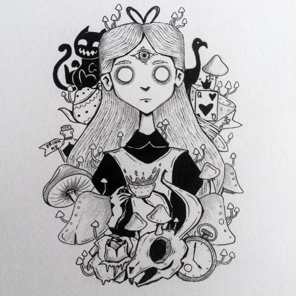 Алиса тату эскиз