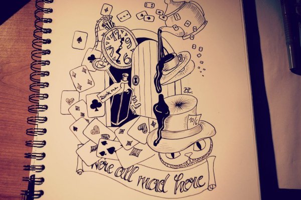 Дудл Алиса в стране чудес