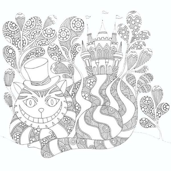 Раскраска для гелевых ручек