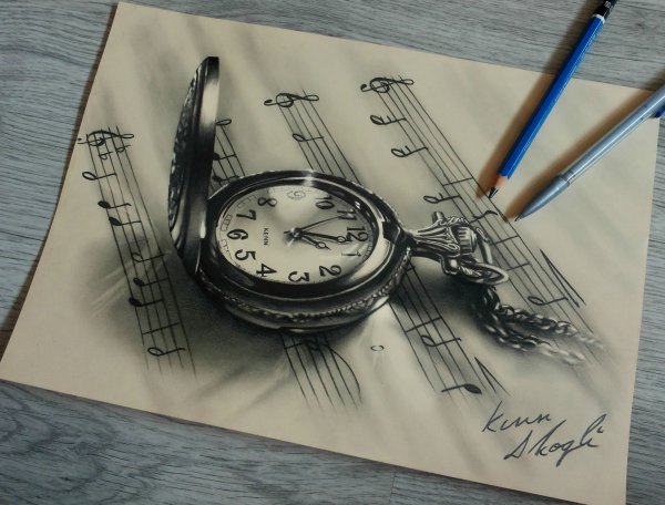 Часы "карандаши"