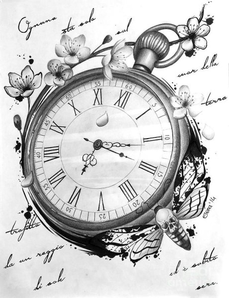 Часы "карандаши"