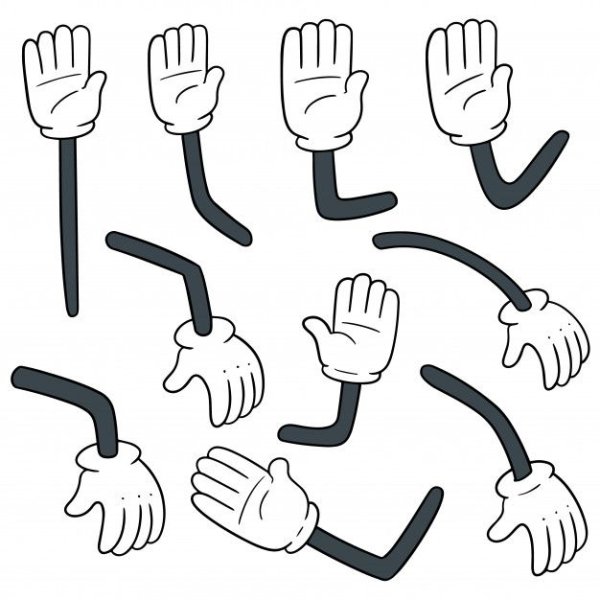 Трафарет руки