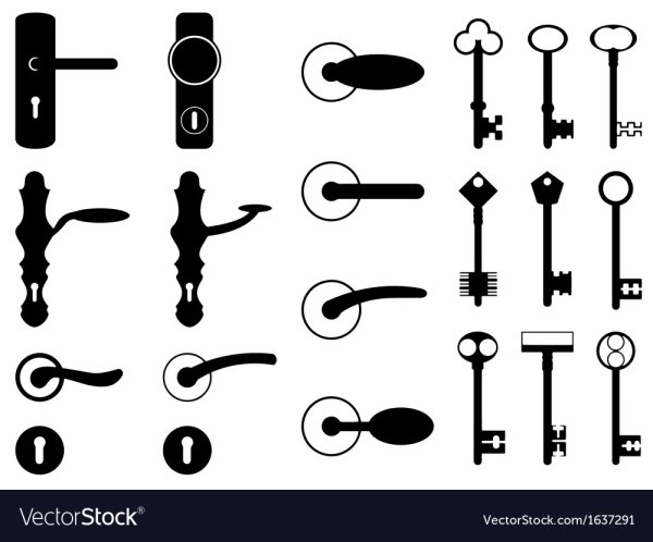 Дверная ручка силуэт