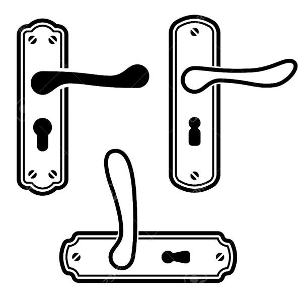 Раскраска замок дверной