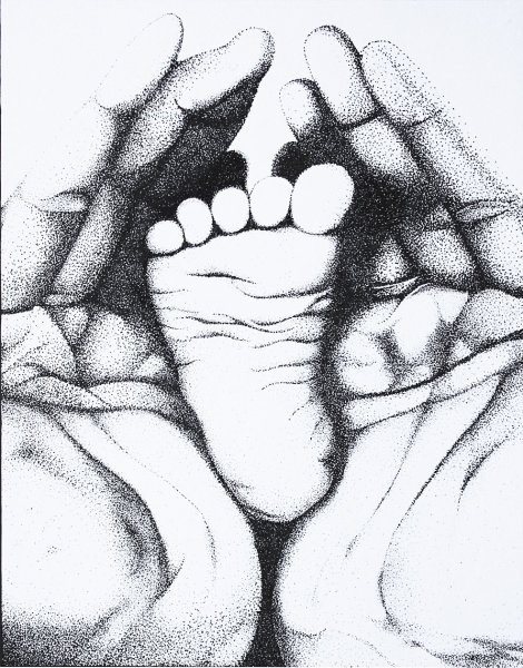 Картинка точками ручкой