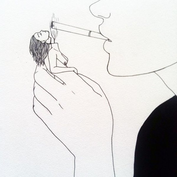 Сигарета рисунок