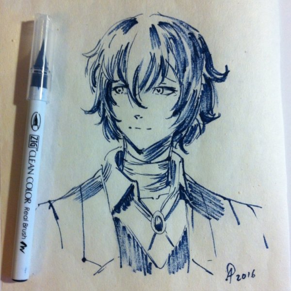 Дадзай Осаму скетч