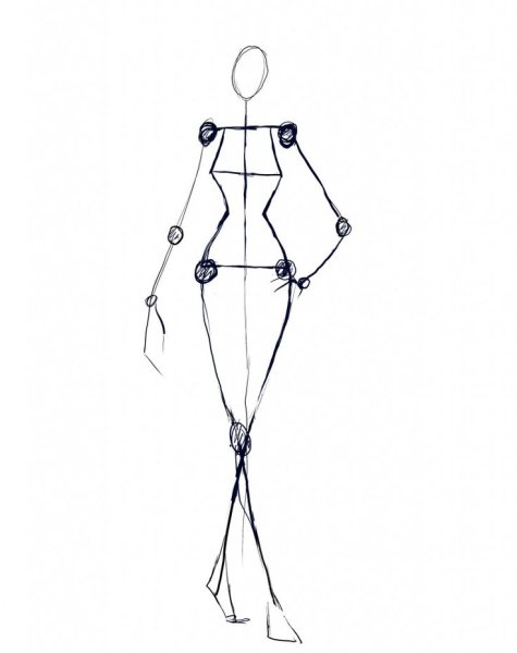Эскиз современной одежды