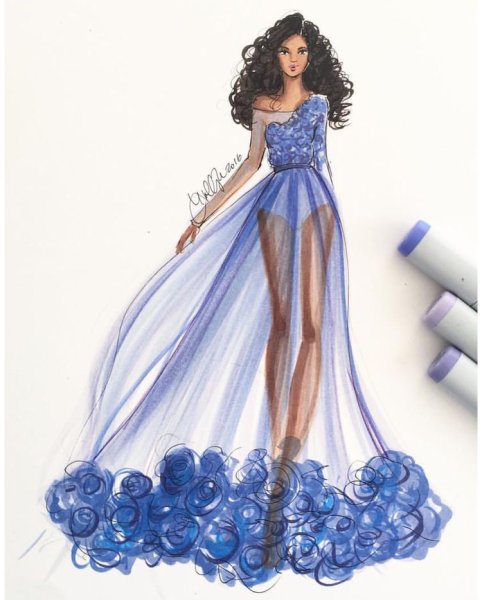 Эскизы для рисования одежды