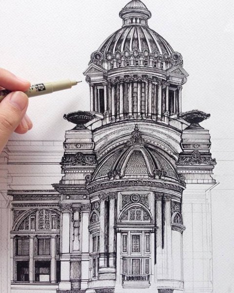 Архитектура ручкой