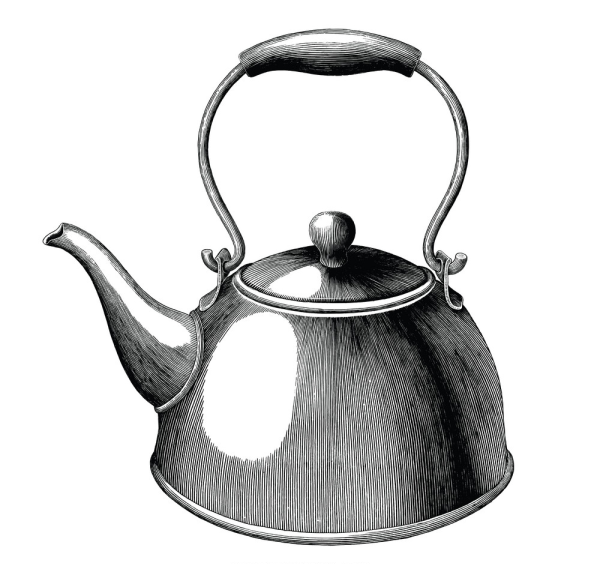 Металлический чайник Графика