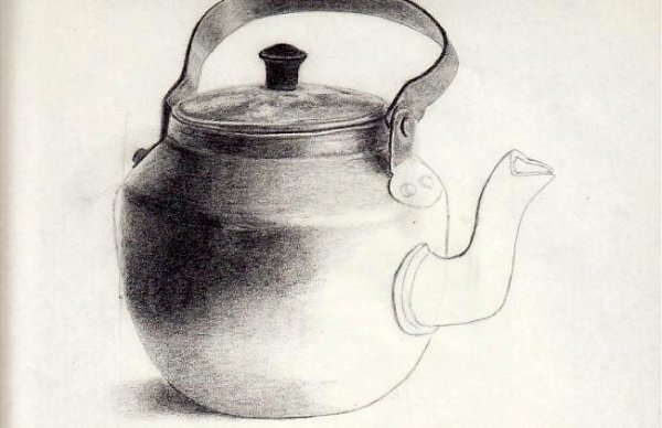 Чайник карандашом