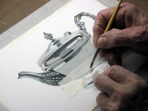 Рисунок на металле красками