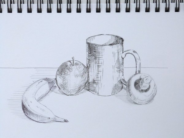 Кувшин цветными ручками рисунок