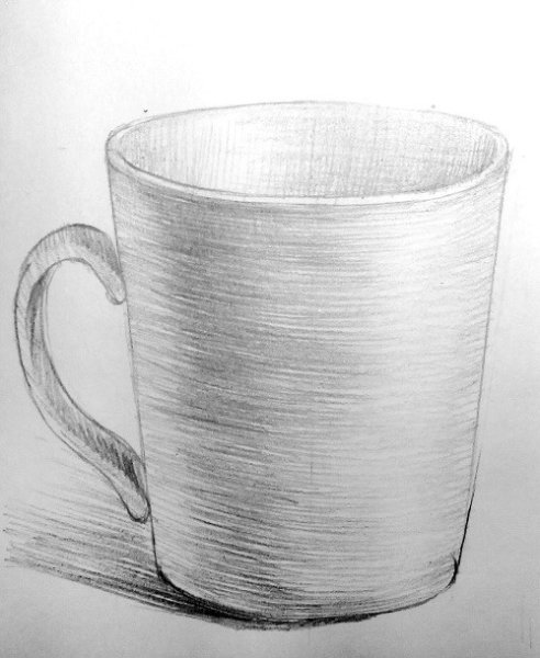 Кружка карандашом