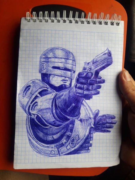 Рисунки ручкой в тетради