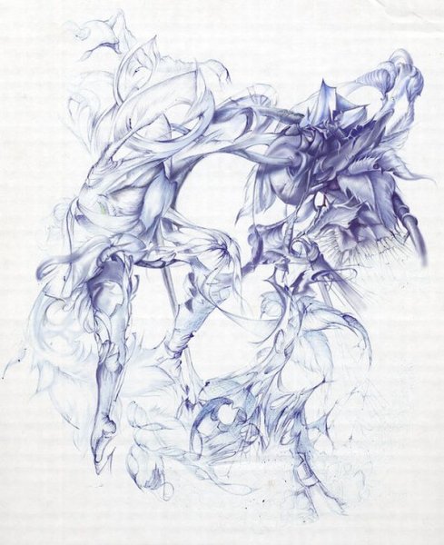 Графика шариковой ручкой