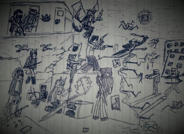 Рисунки по майнкрафту ручкой