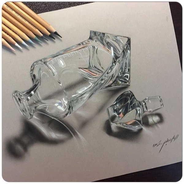 Рисование стеклянных предметов