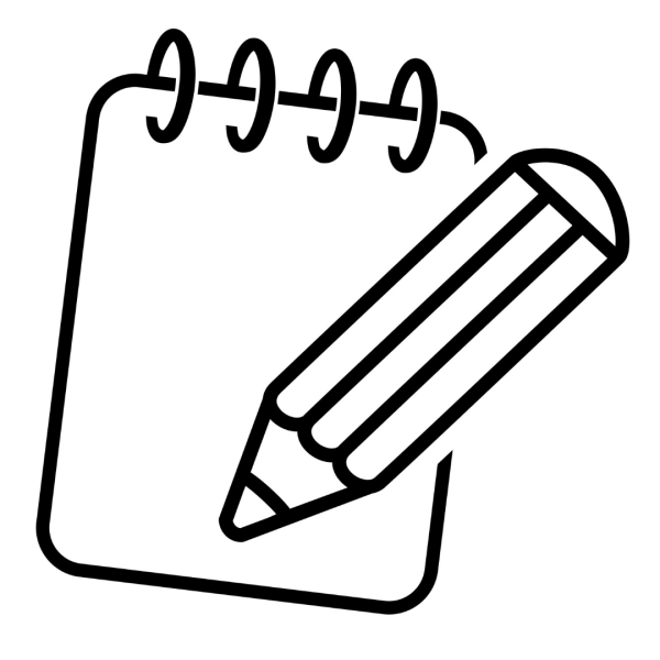 Блокнот с ручкой раскраска