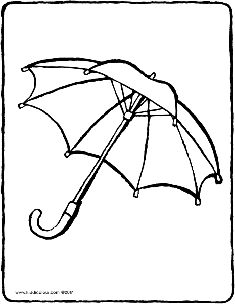 Зонтик контур для детей